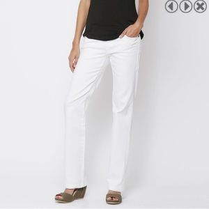 Prana Jada Boot Cut White Jeans Organic Cotton Blend 12/ 31